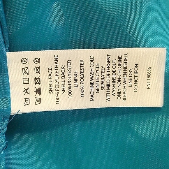 Sincerely Jules Turquoise Vegan Leather Long Line Open Front Vest - Size S - Picture 6 of 9